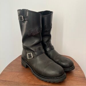Harley-Davidson Engineer Black Leather Men's Boots 12